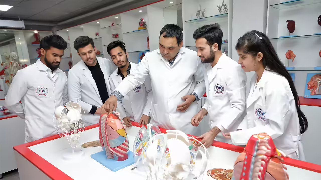 BAMS Student in Ayurvedic Lab